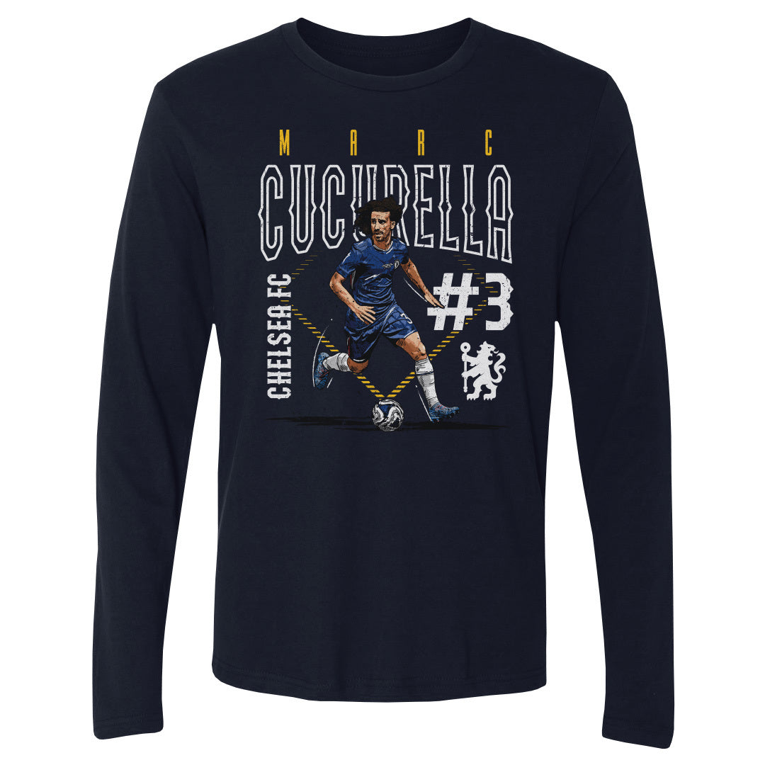 Marc Cucurella Chelsea FC Outline Number WHT