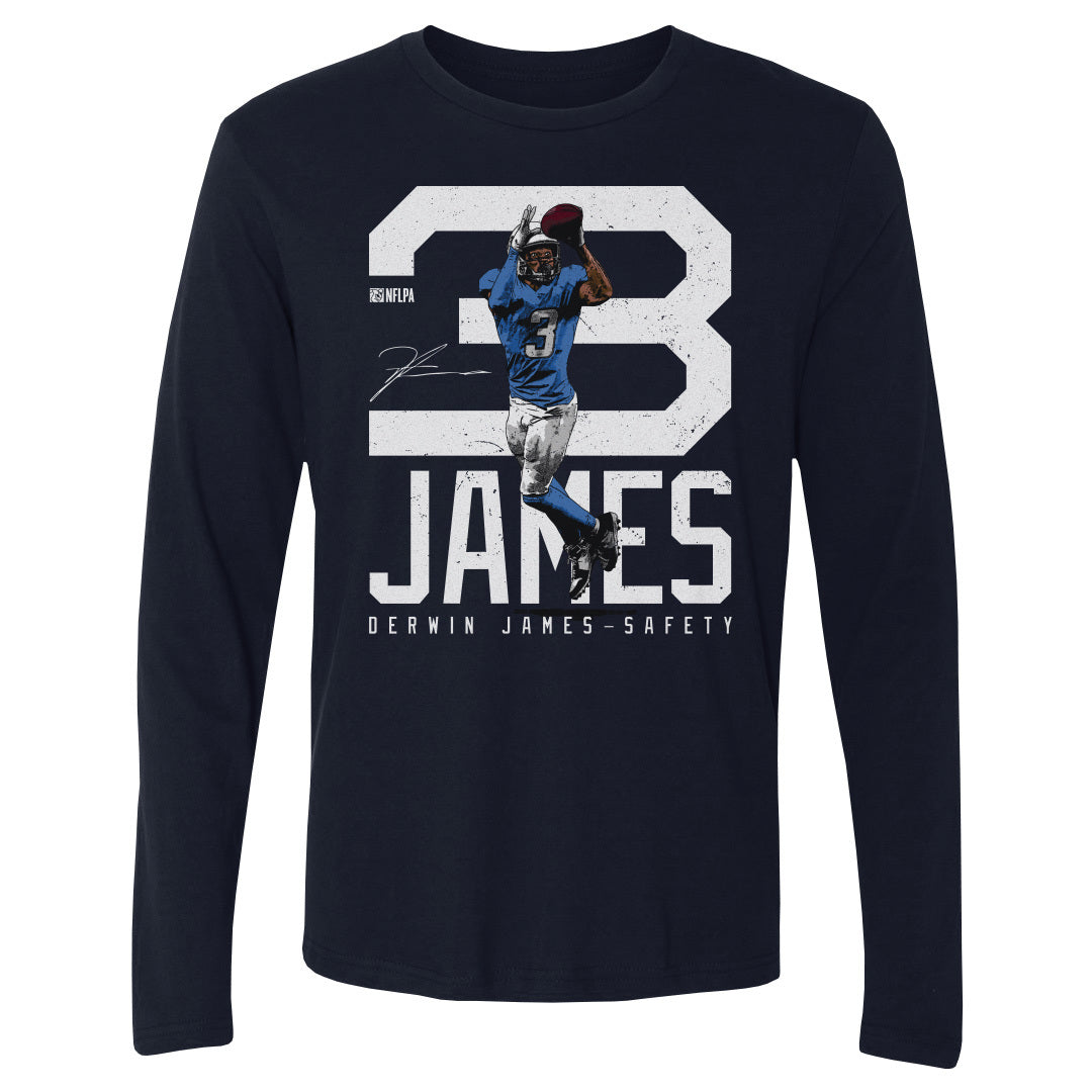 Derwin James Los Angeles C Bold Number WHT