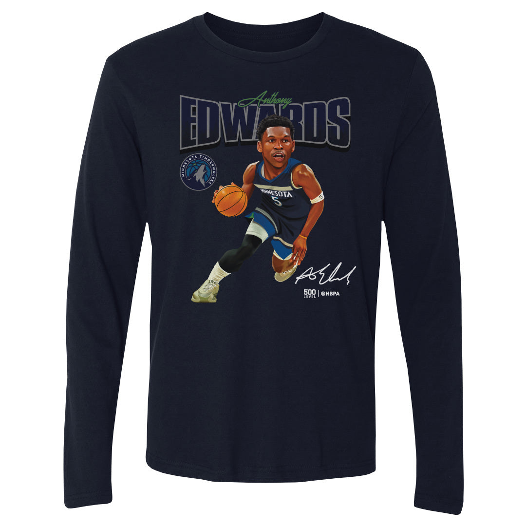 Anthony Edwards Minnesota Timberwolves Caricature WHT