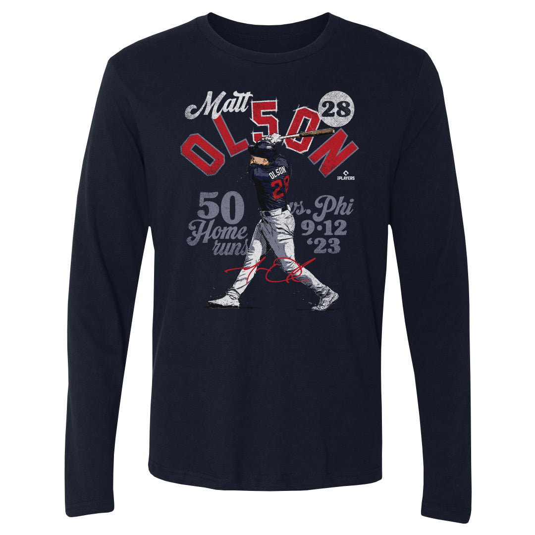 Matt Olson Atlanta 50 Homers WHT