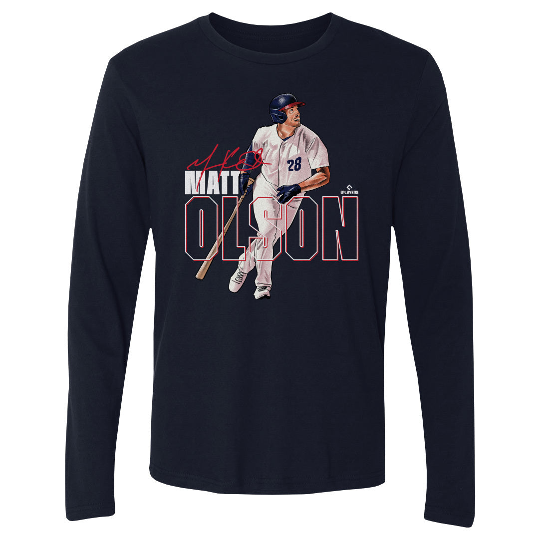Matt Olson Atlanta Stance WHT