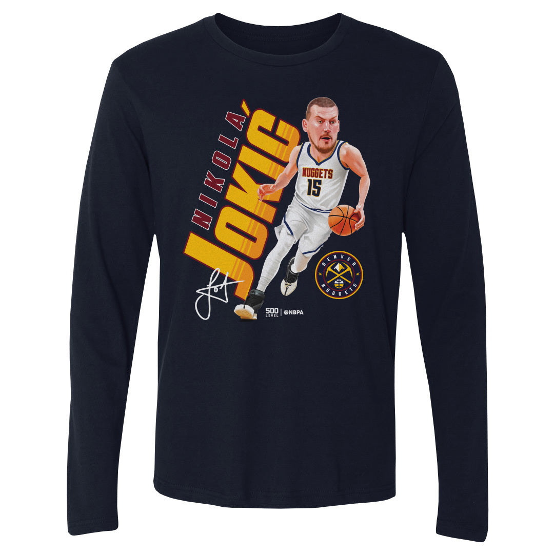 Nikola Jokic Denver Nuggets Caricature WHT