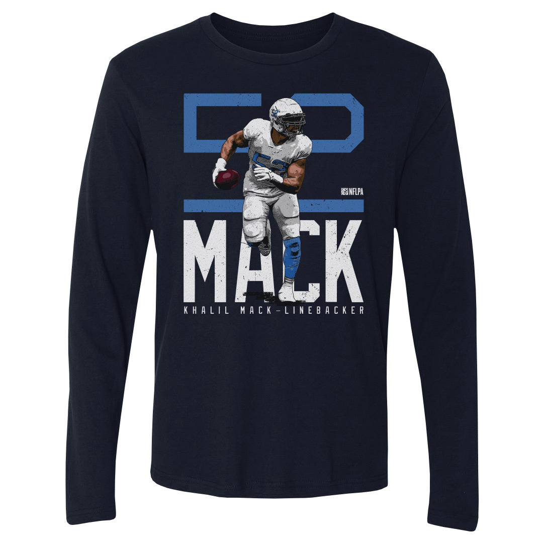 Khalil Mack Los Angeles C Bold Number WHT