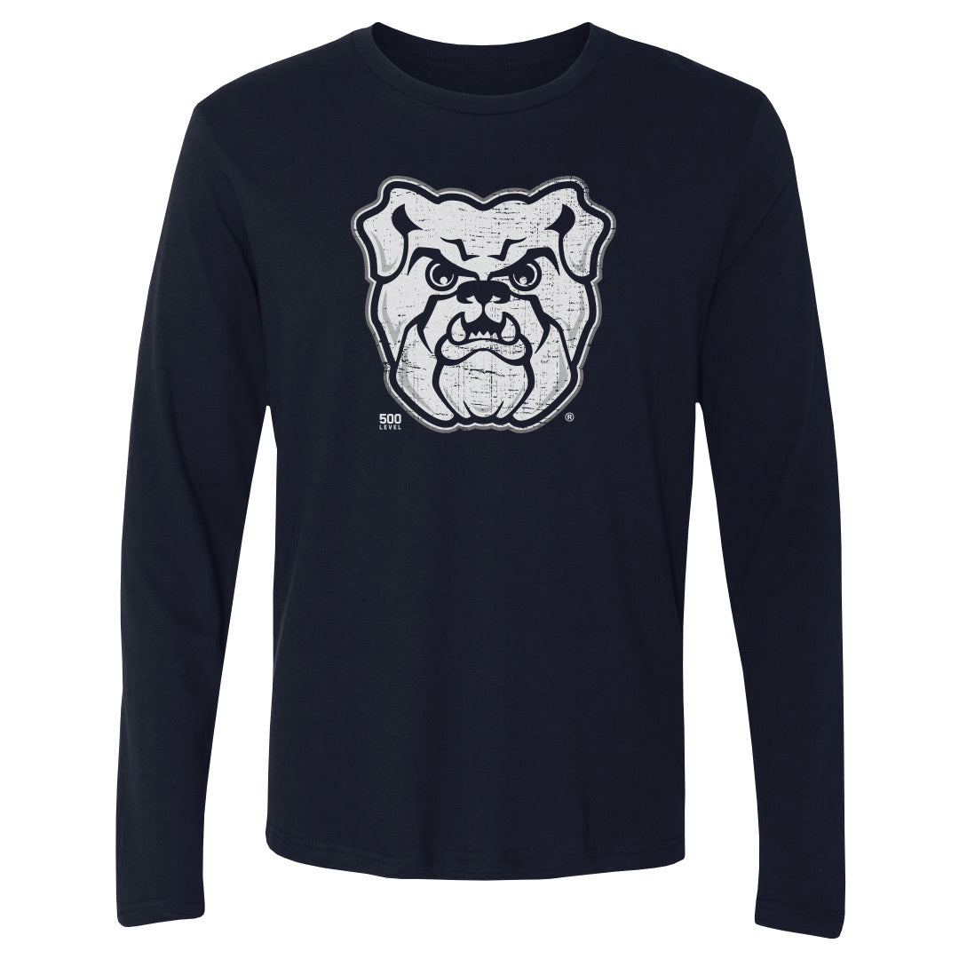 Butler Bulldogs Bulldog Vintage Logo WHT