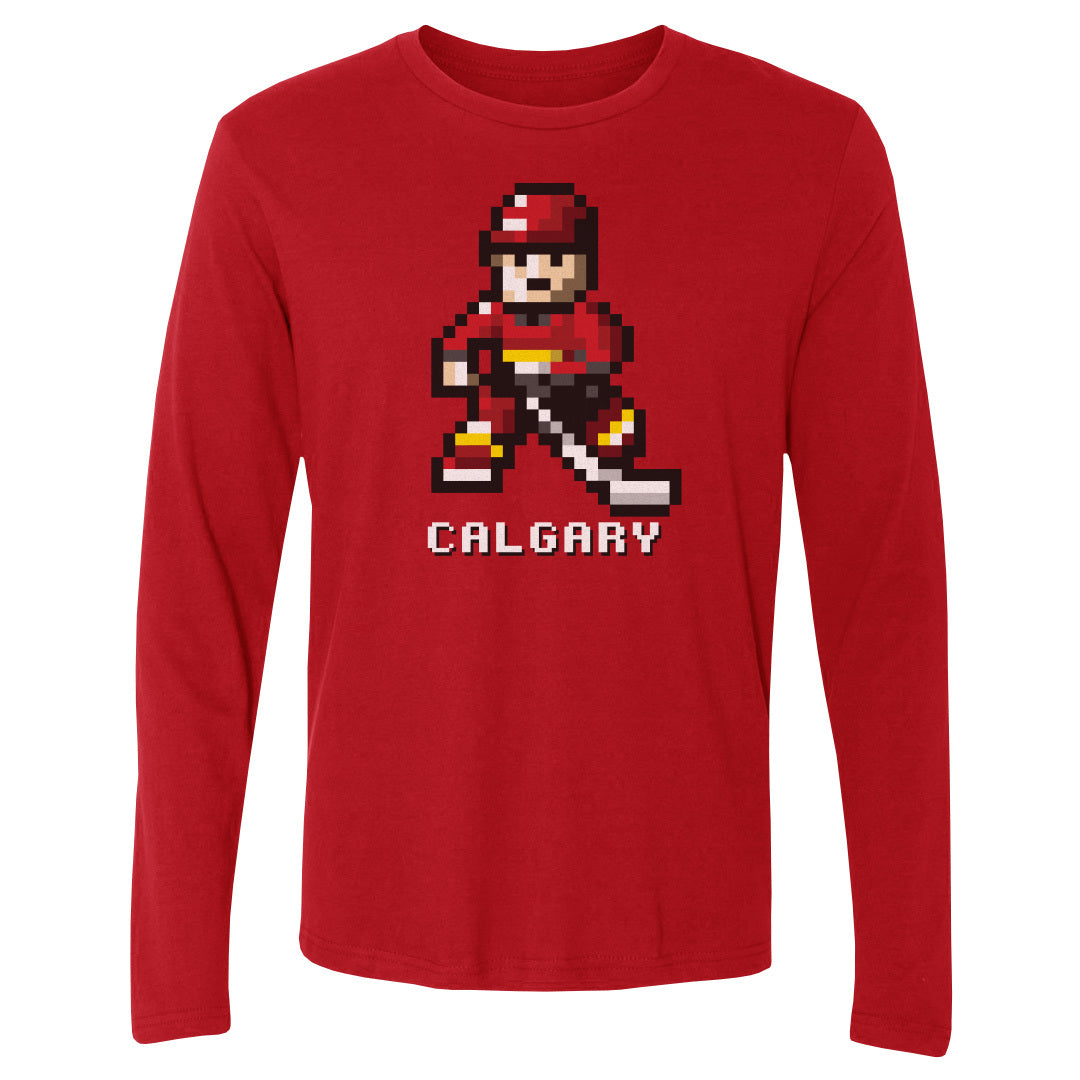 Calgary Hockey 8-bit WHT