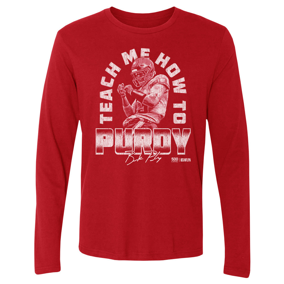 Brock Purdy San Francisco Teach Me How To Purdy WHT