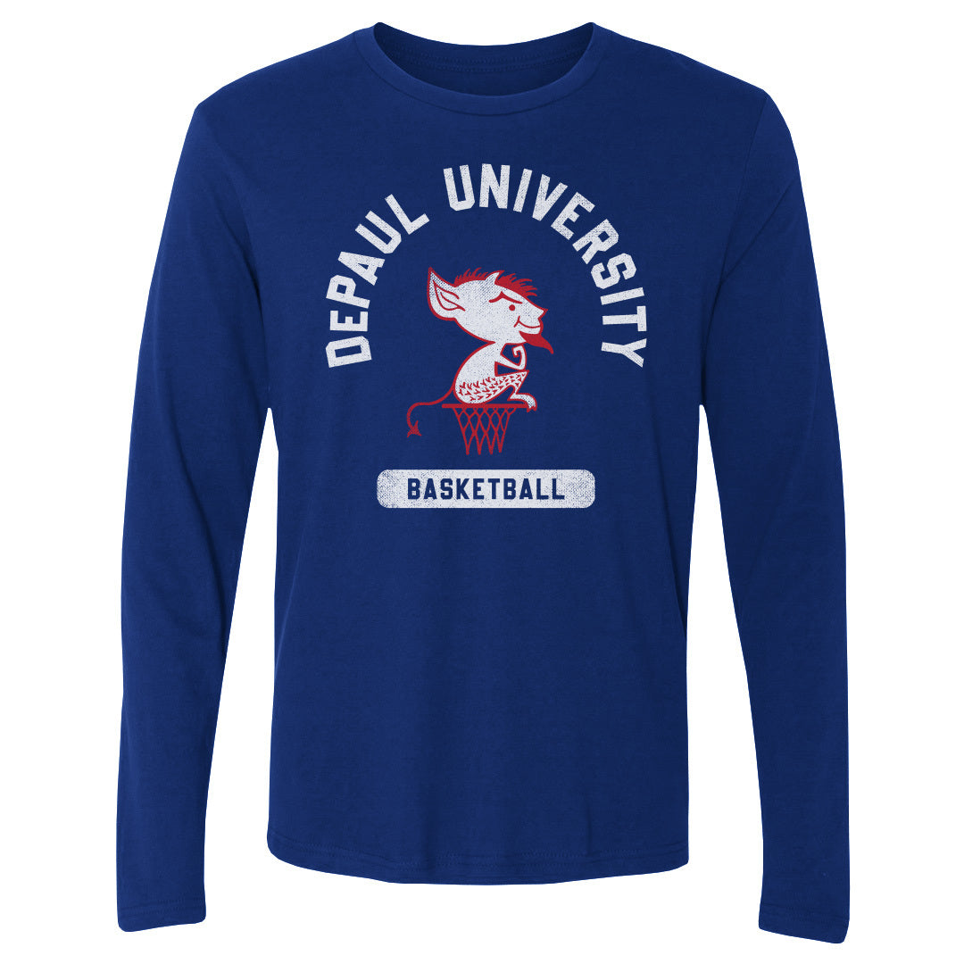 DePaul Blue Demons Mascot Basketball WHT