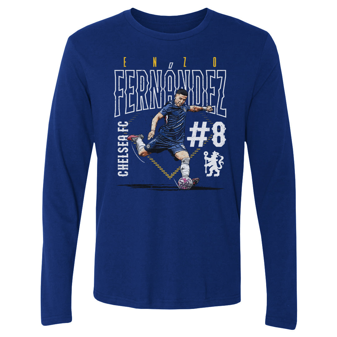 Enzo Fernandez Chelsea FC Outline Number WHT