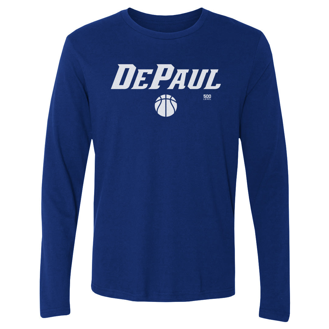 DePaul Blue Demons Basketball Minimalist WHT
