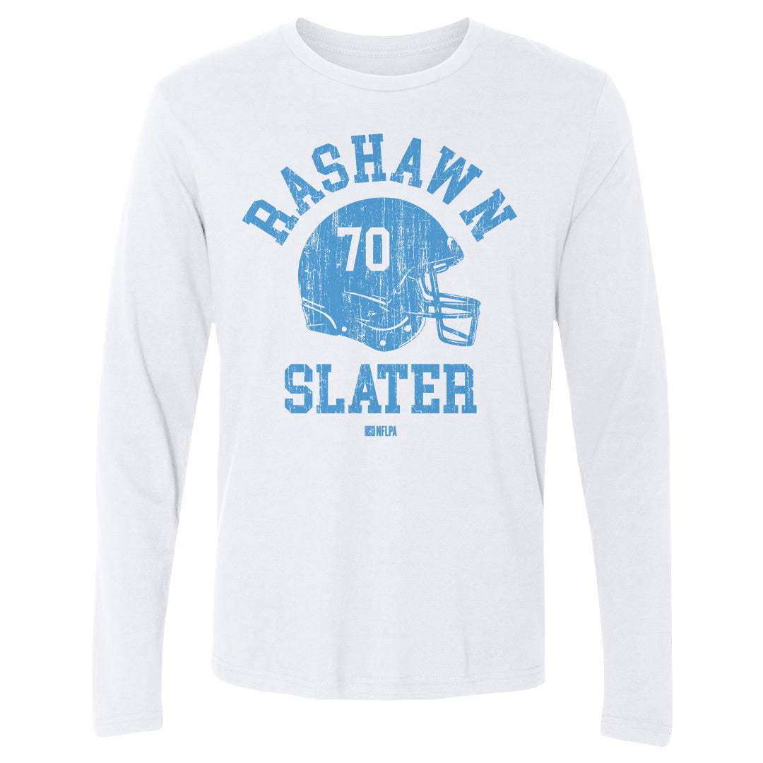 Rashawn Slater Los Angeles C Helmet Font