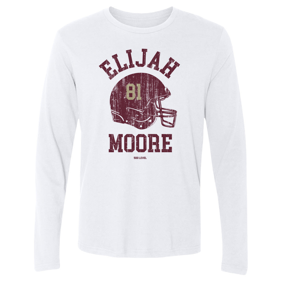 Elijah Moore College Helmet Font