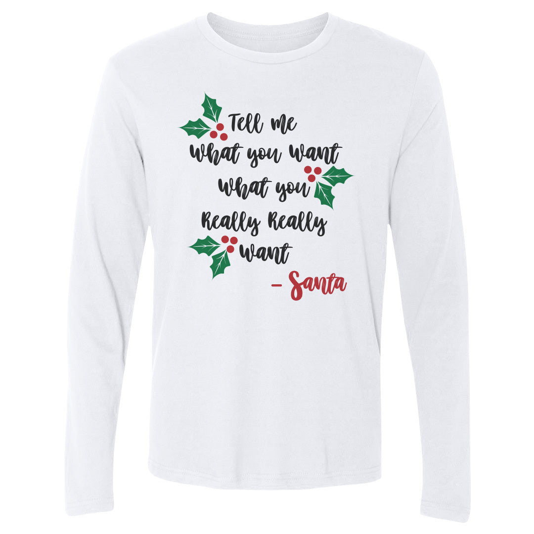 Christmas Tell Me What You Want Santa
