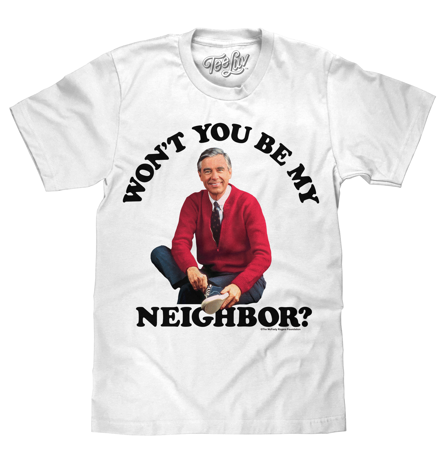 Mister Rogers Won't You Be My Neighbor Mens T Shirt White