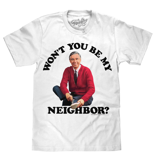 Mister Rogers Won't You Be My Neighbor Mens T Shirt White