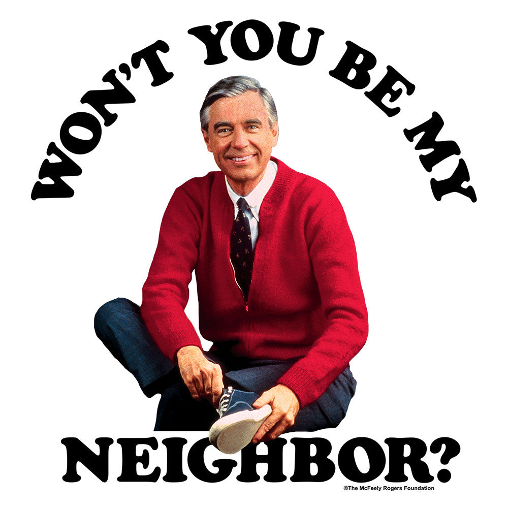 Mister Rogers Won't You Be My Neighbor Mens T Shirt White