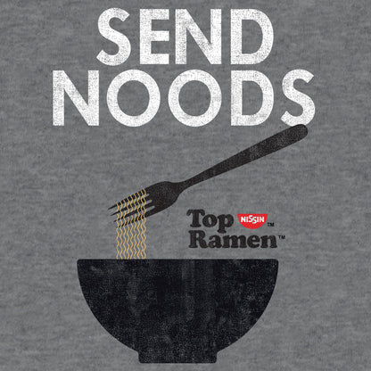 Top Ramen Send Noods Mens T Shirt Gray