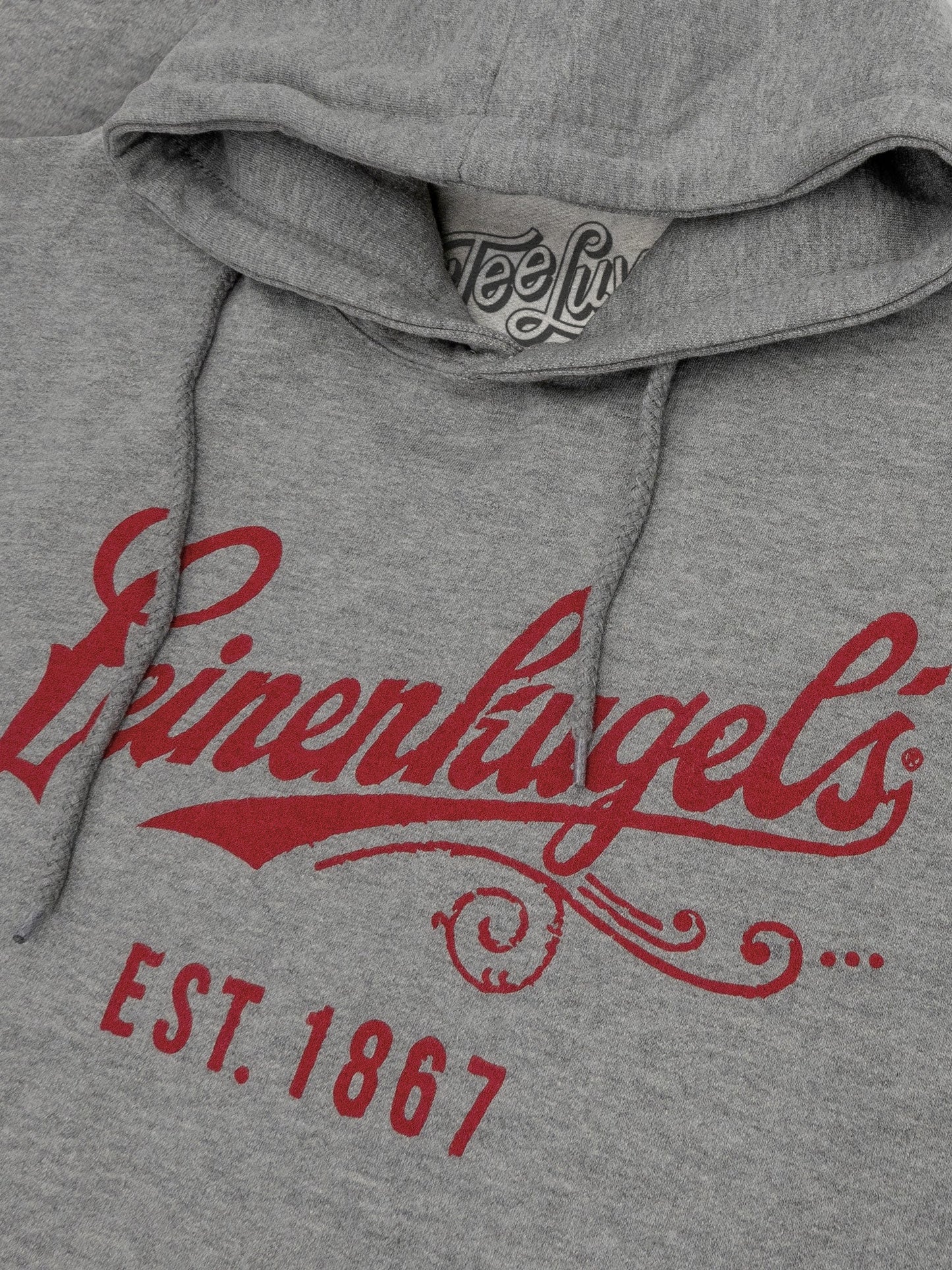 Leinenkugel's Beer Logo Pullover Hooded Sweatshirt Hoodie Gray