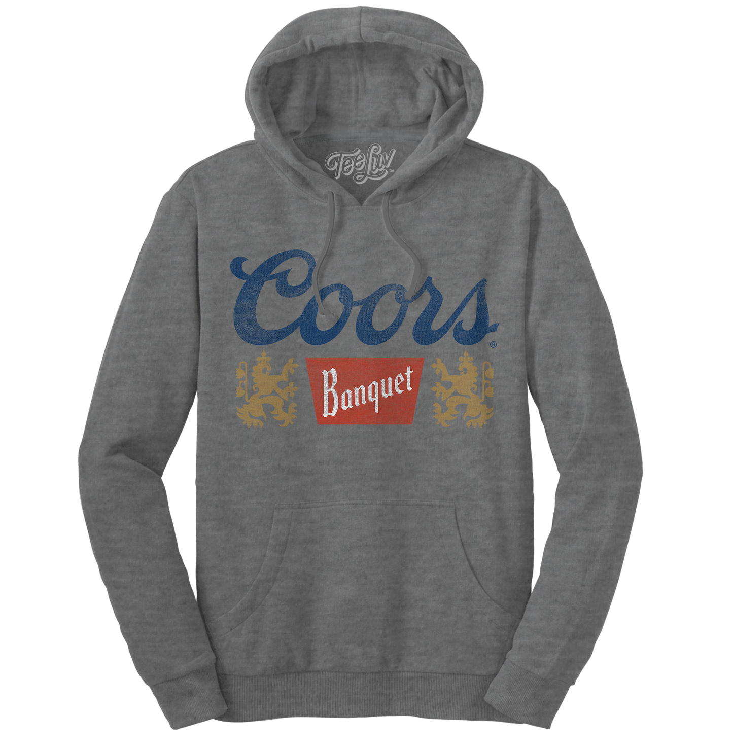 Coors Banquet Logo Hooded Sweatshirt Hoodie Oxford Gray