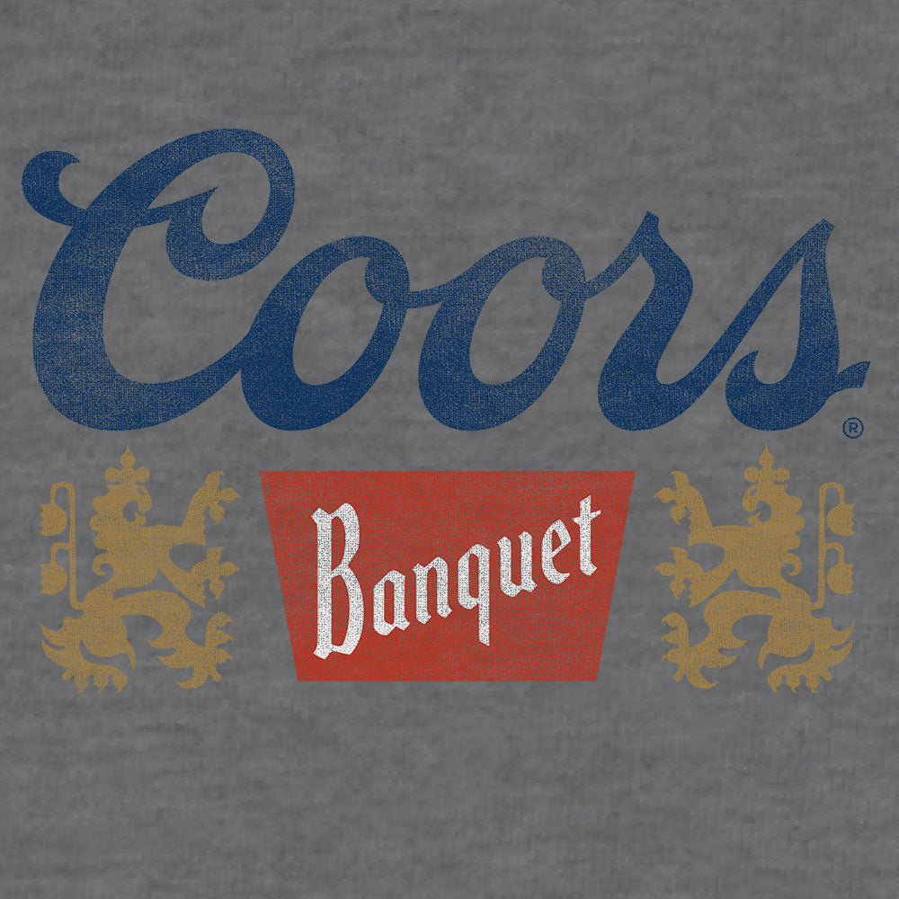 Coors Banquet Logo Hooded Sweatshirt Hoodie Oxford Gray
