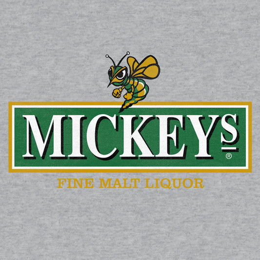 Mickey's Malt Liquor Beer Mens T Shirt Athletic Heather Gray