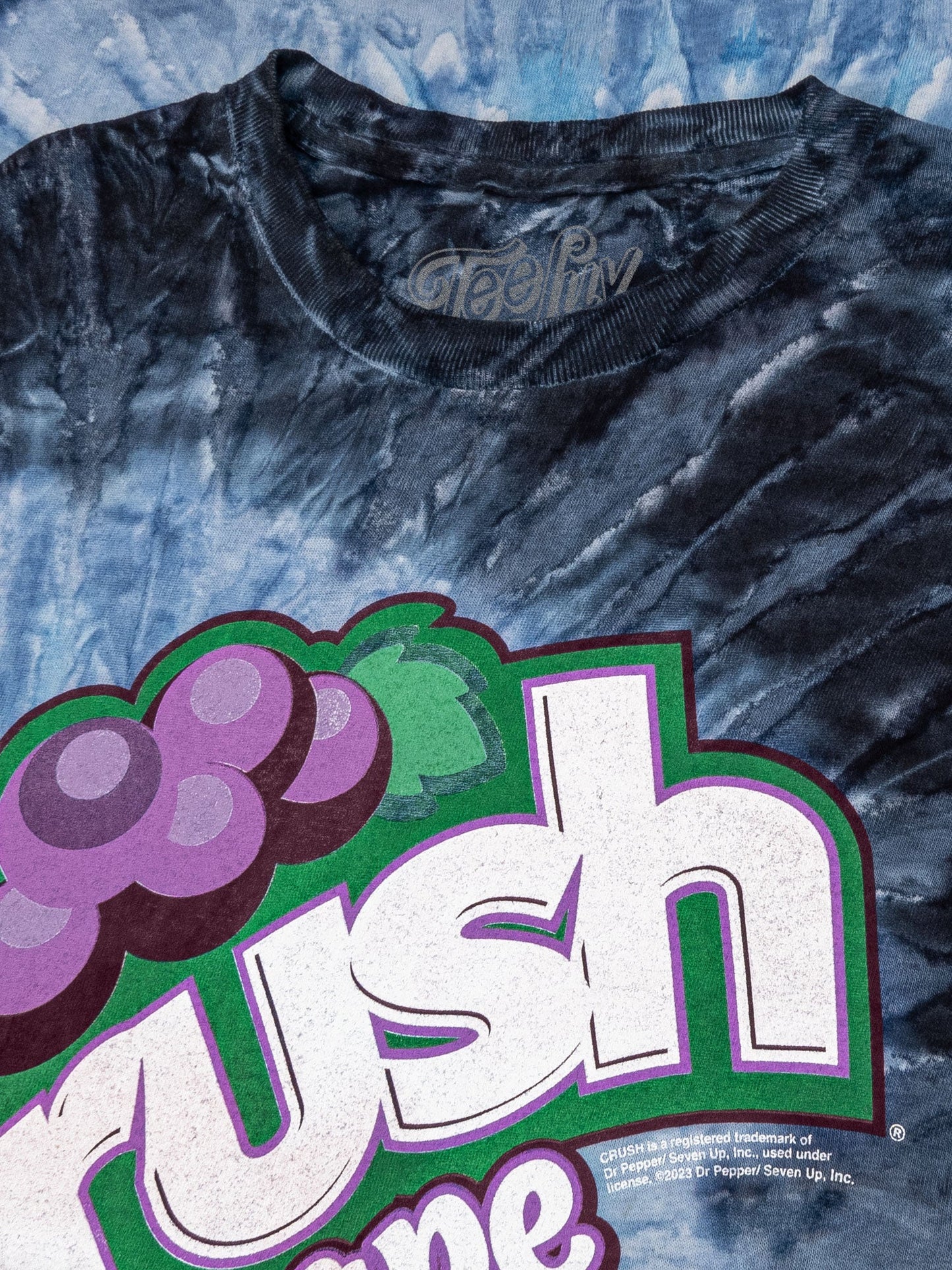 Grape Crush Soda Logo Tie Dye Mens T Shirt Evening Sky Tie Dye