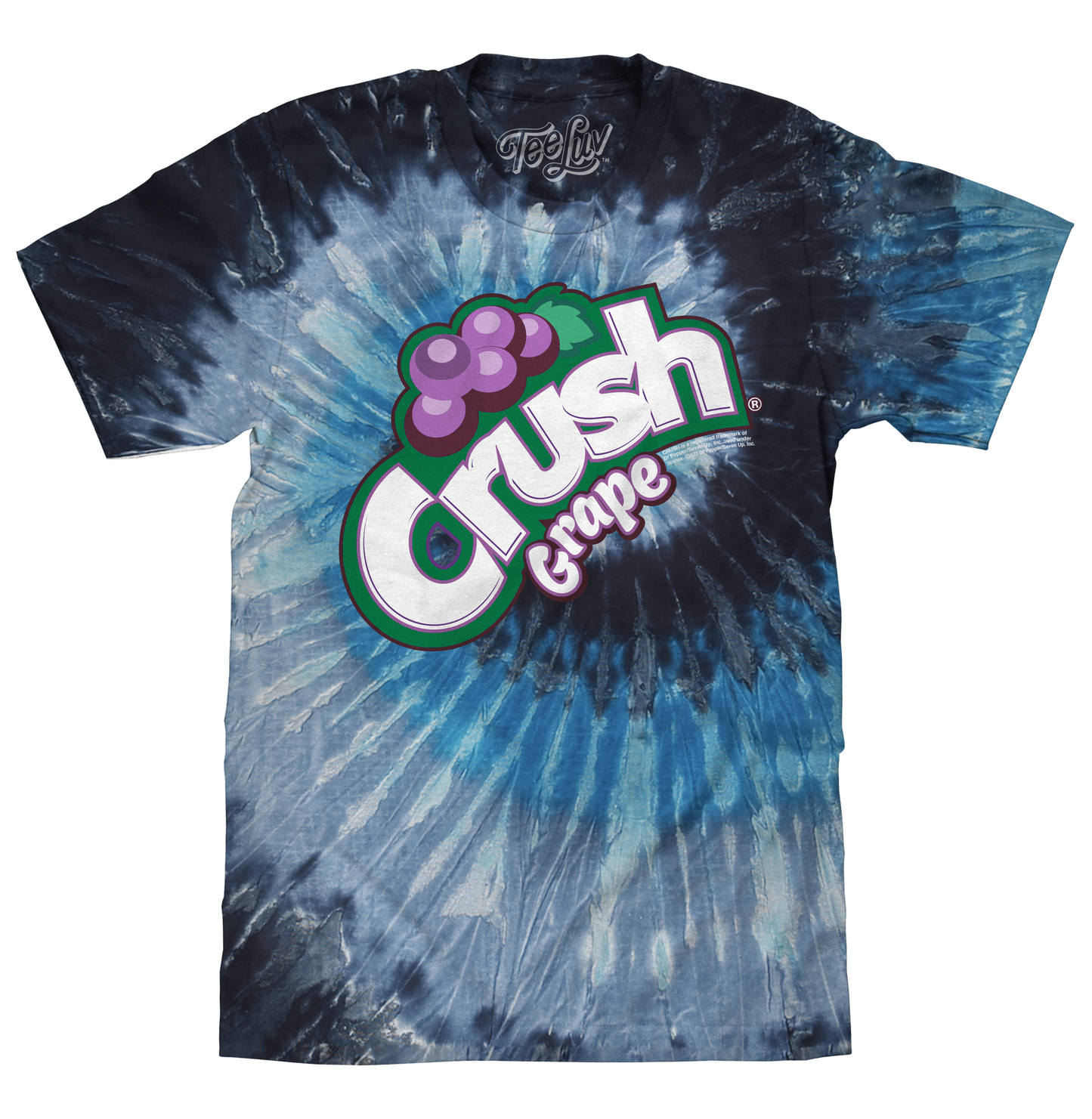 Grape Crush Soda Logo Tie Dye Mens T Shirt Evening Sky Tie Dye