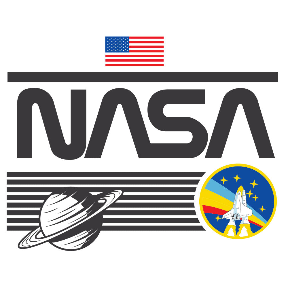 NASA Shuttle Long Sleeve Shirt White