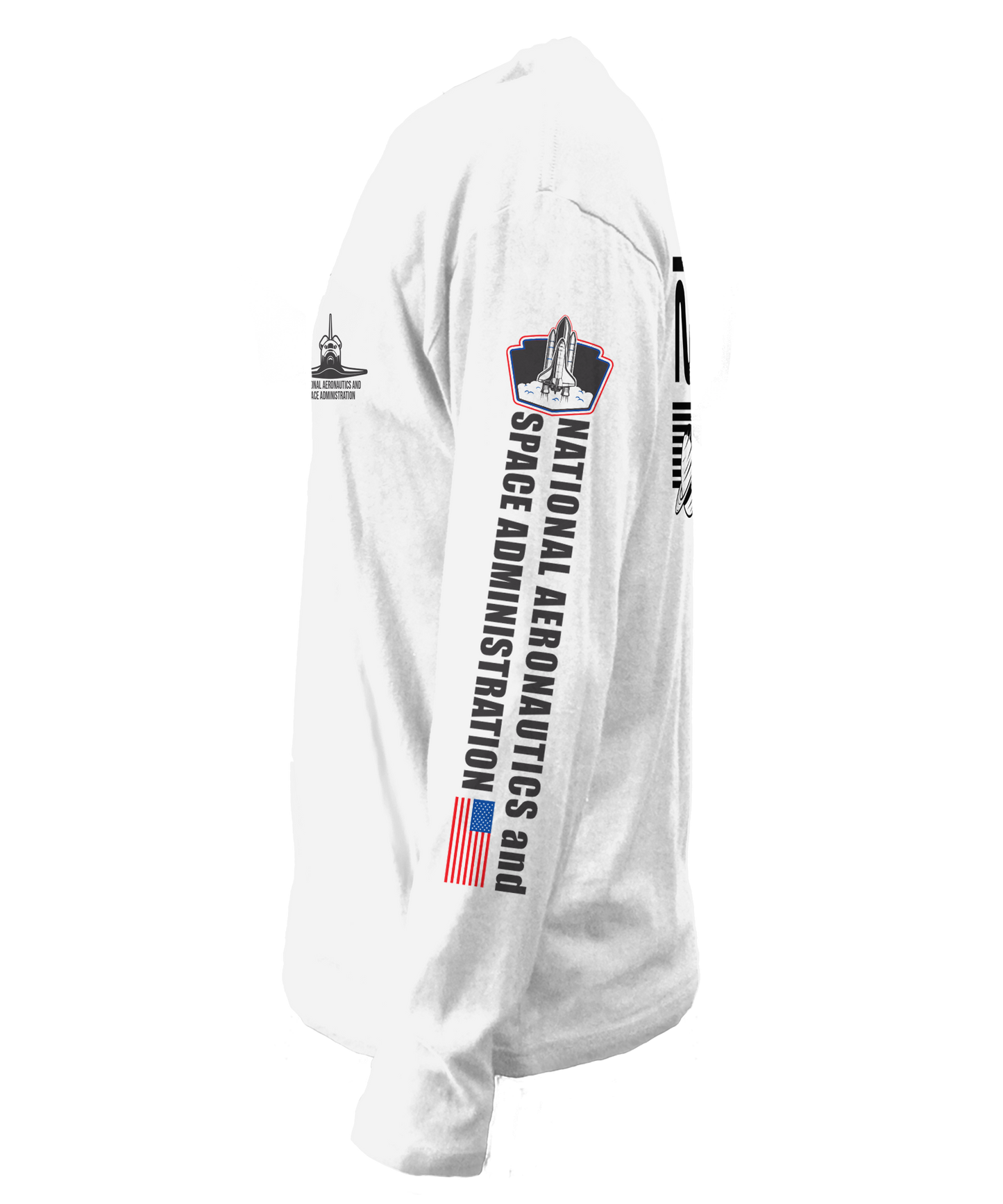 NASA Shuttle Long Sleeve Shirt White