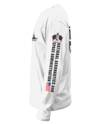 NASA Shuttle Long Sleeve Shirt White