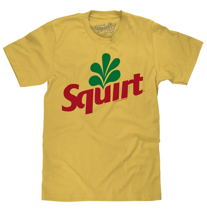 Squirt Grapefruit Soda Logo Mens T Shirt Banana Yellow