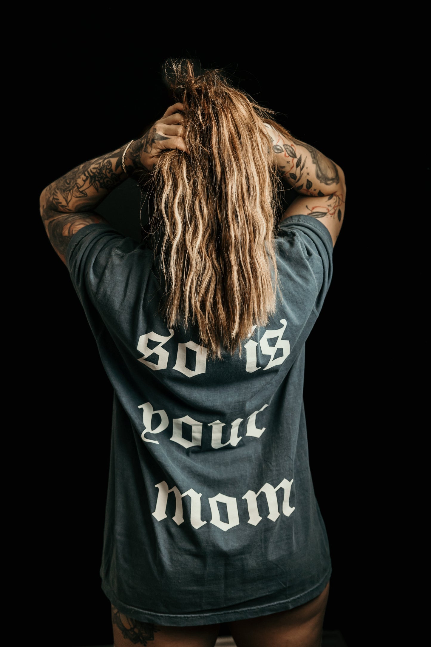 Tattoos are Trashy So Is Your Mom Graphic Tee Womens T Shirt