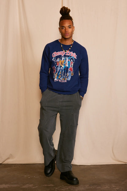 Cheap Trick 1979 US Tour Men's Sweatshirt Navy Blue