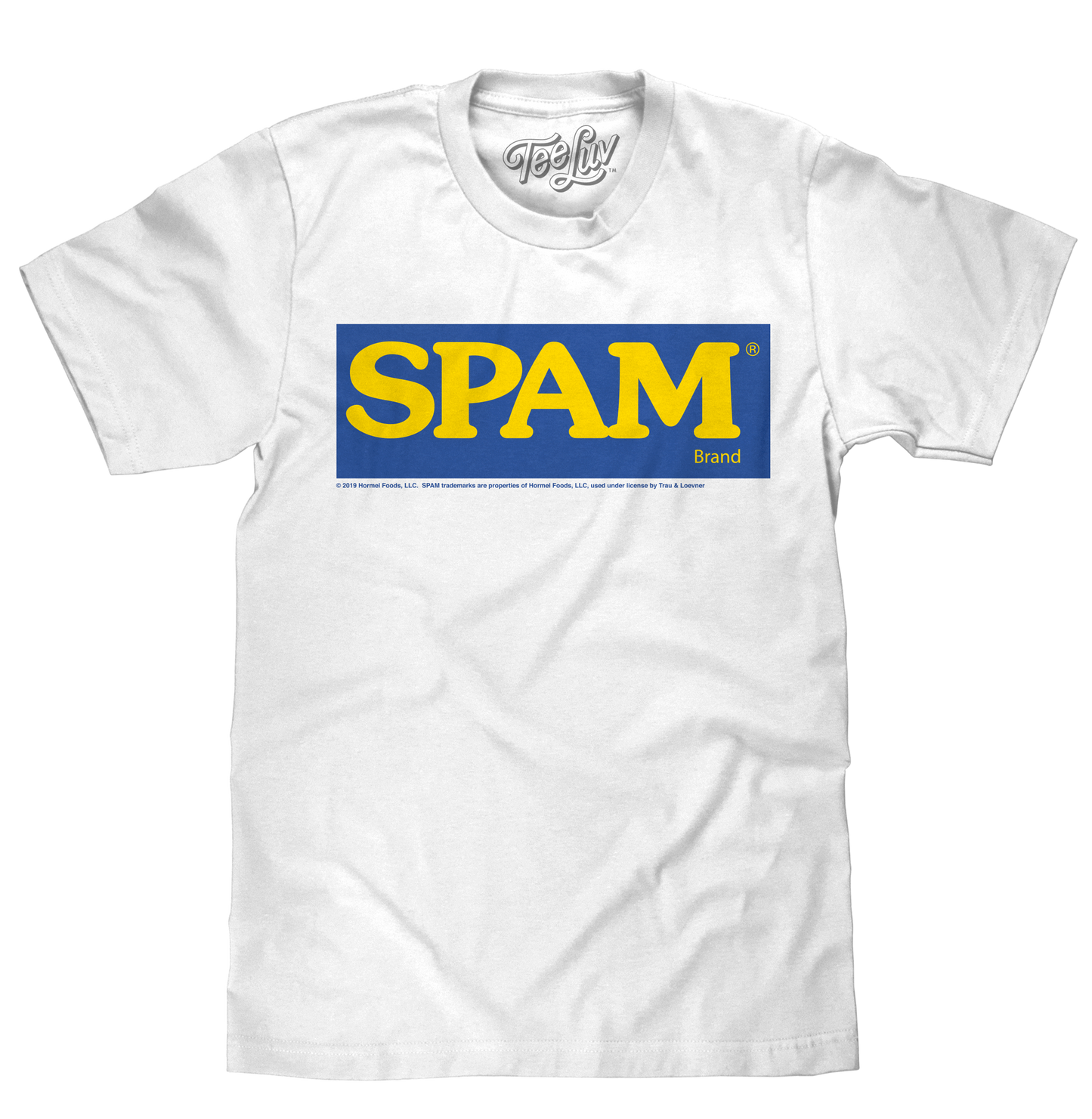 SPAM Logo Mens T Shirt White
