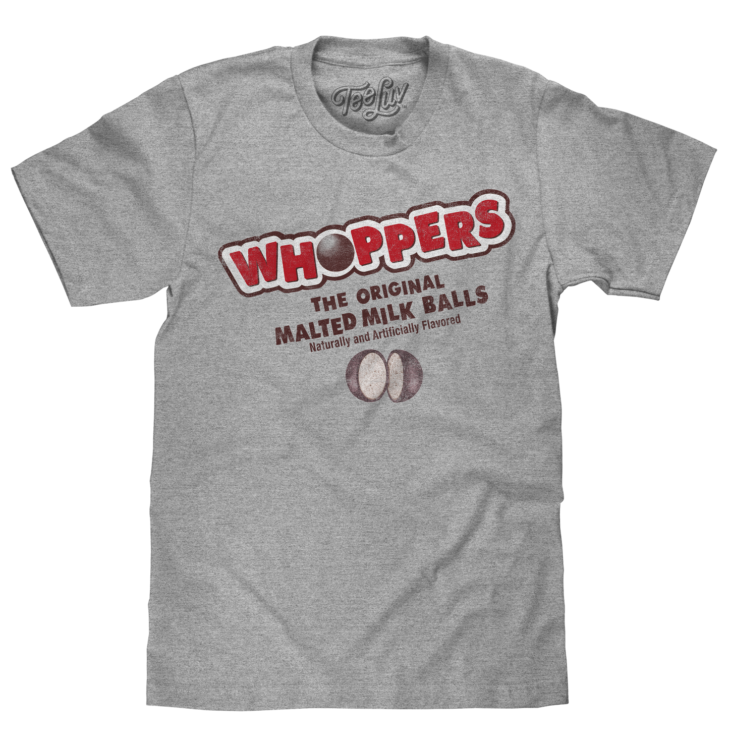 Whoppers The Original Malted Milk Ball Mens T Shirt Athletic Heather