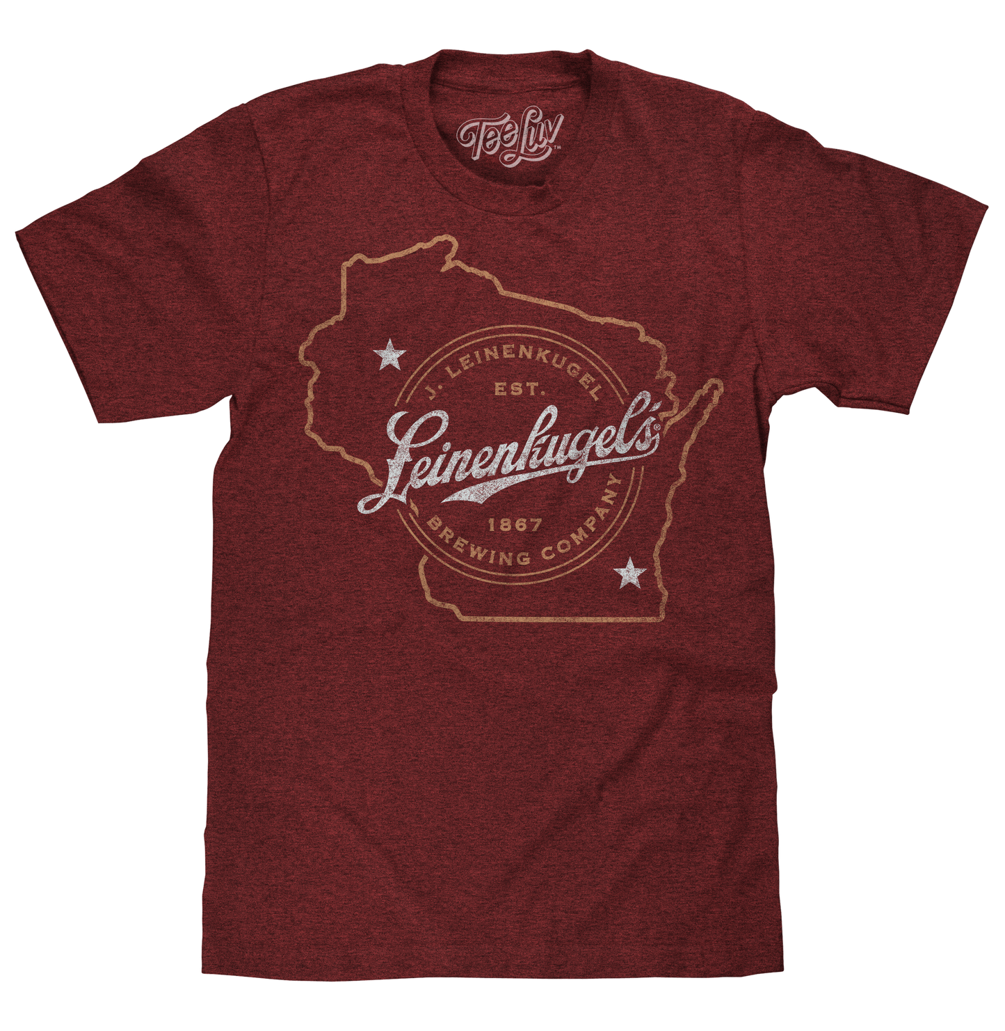 Leinenkugel's Wisconsin Mens T Shirt Red