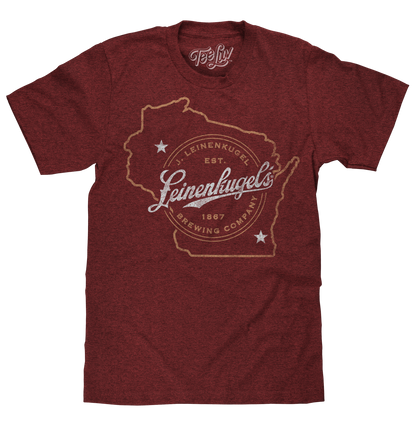 Leinenkugel's Wisconsin Mens T Shirt Red