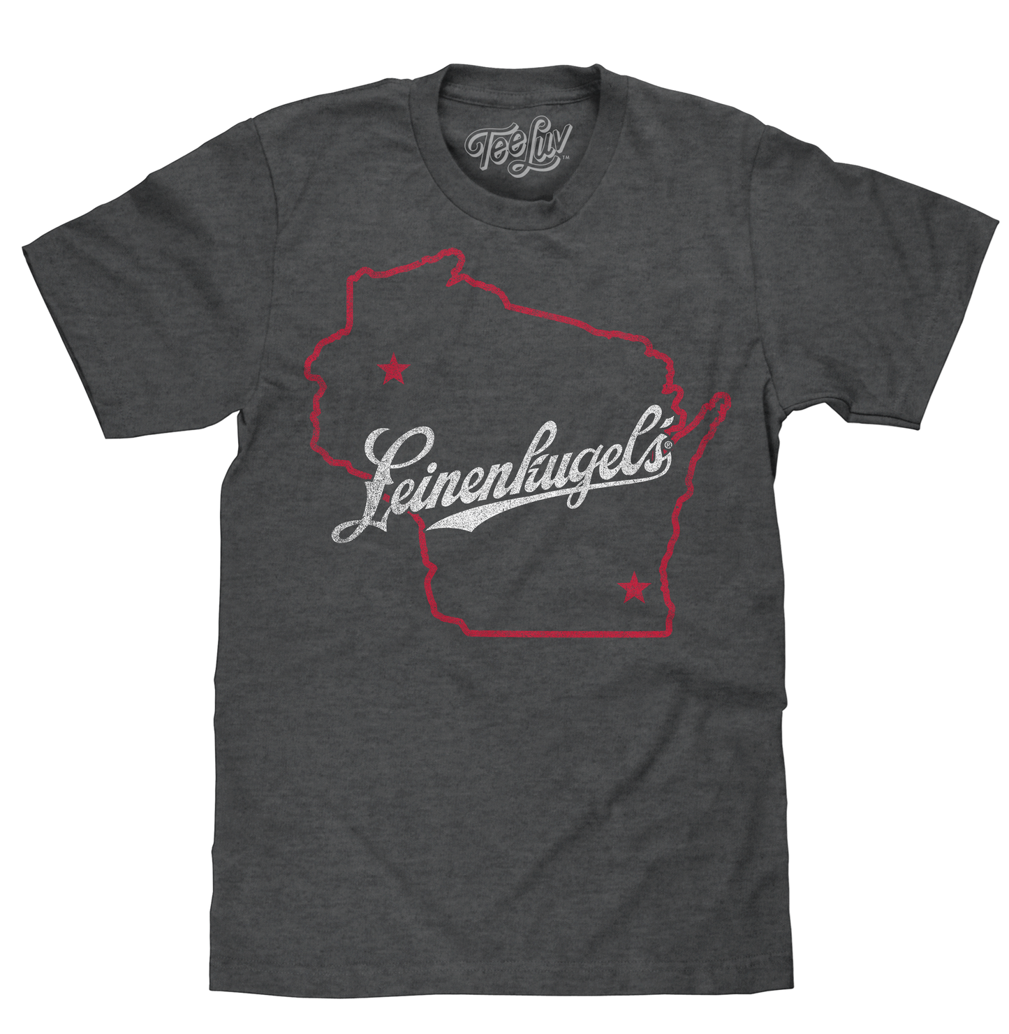 Leinenkugel's Wisconsin Mens T Shirt Gray