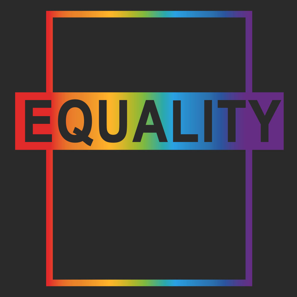 Equality Rainbow Mens T Shirt Black