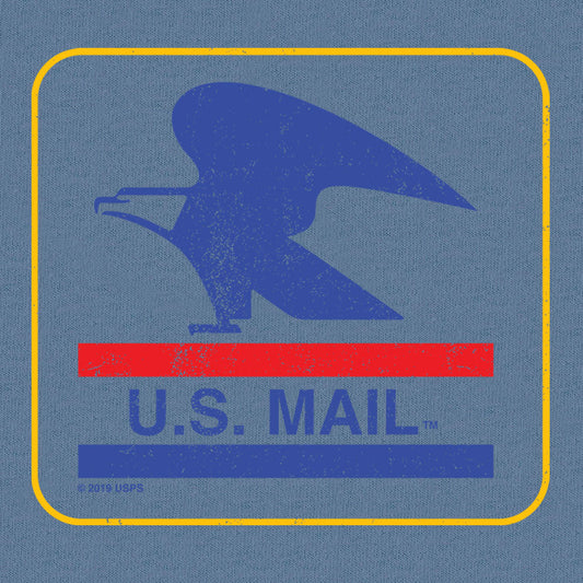 Tee Luv x Comfort Colors USPS U.S. Mail Eagle Mens T Shirt Blue Jean