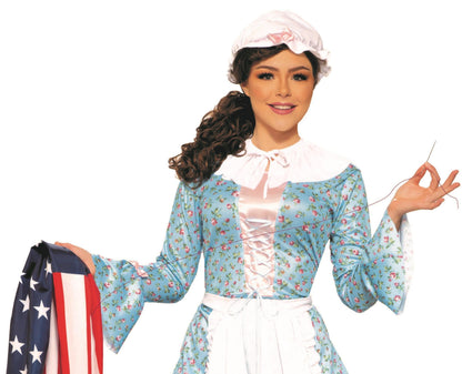 Betsy Ross Costume Founding Woman Adult Patriotic Attire X-Large
