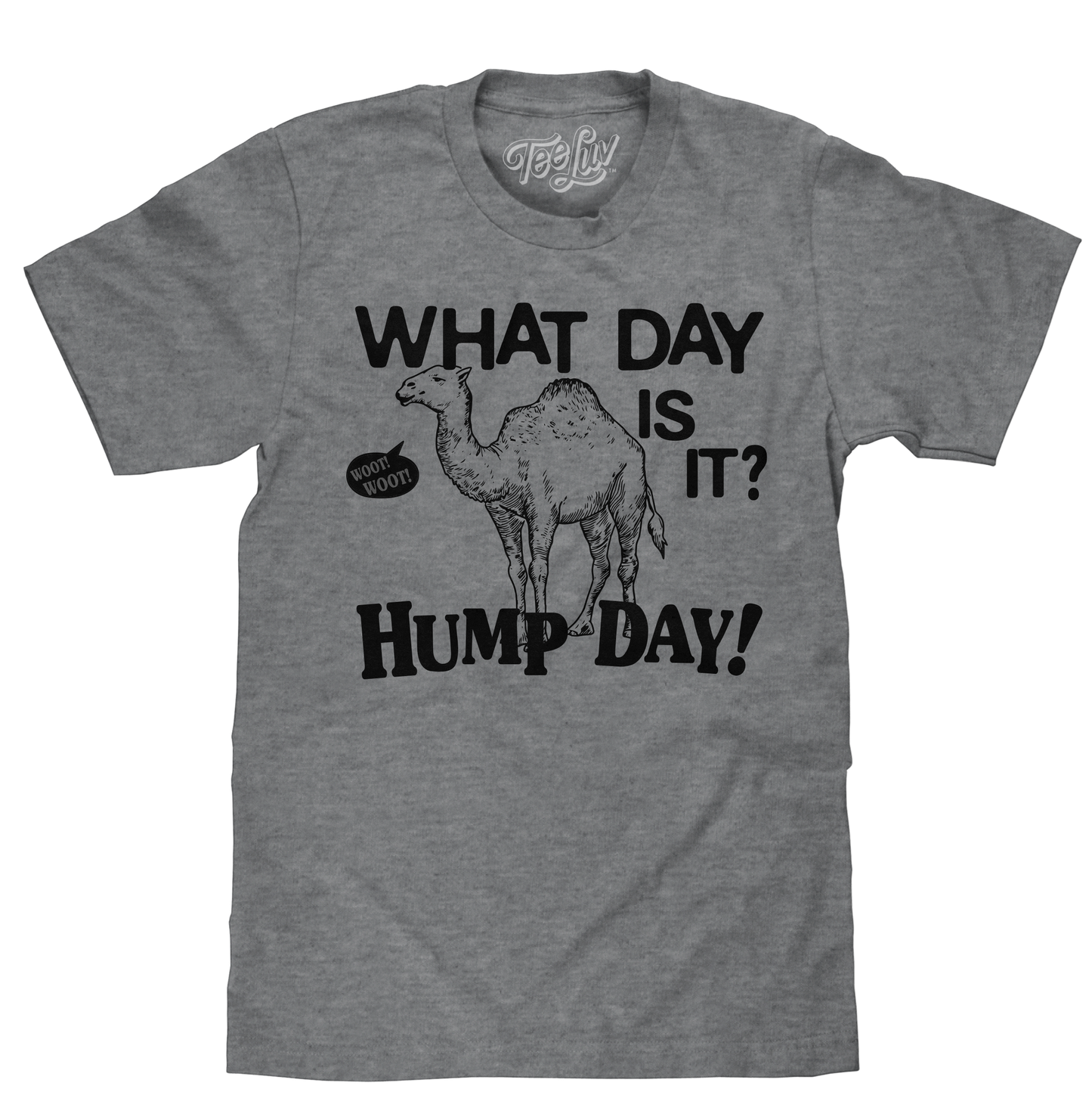 What Day Is It? Hump Day Camel Mens T Shirt Gray