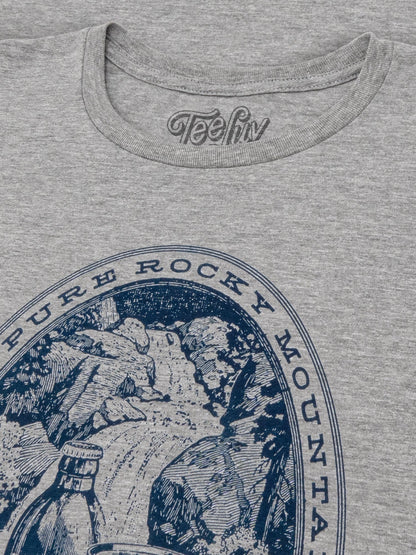 Coors Banquet Rocky Mountain Water Mens T Shirt Gray