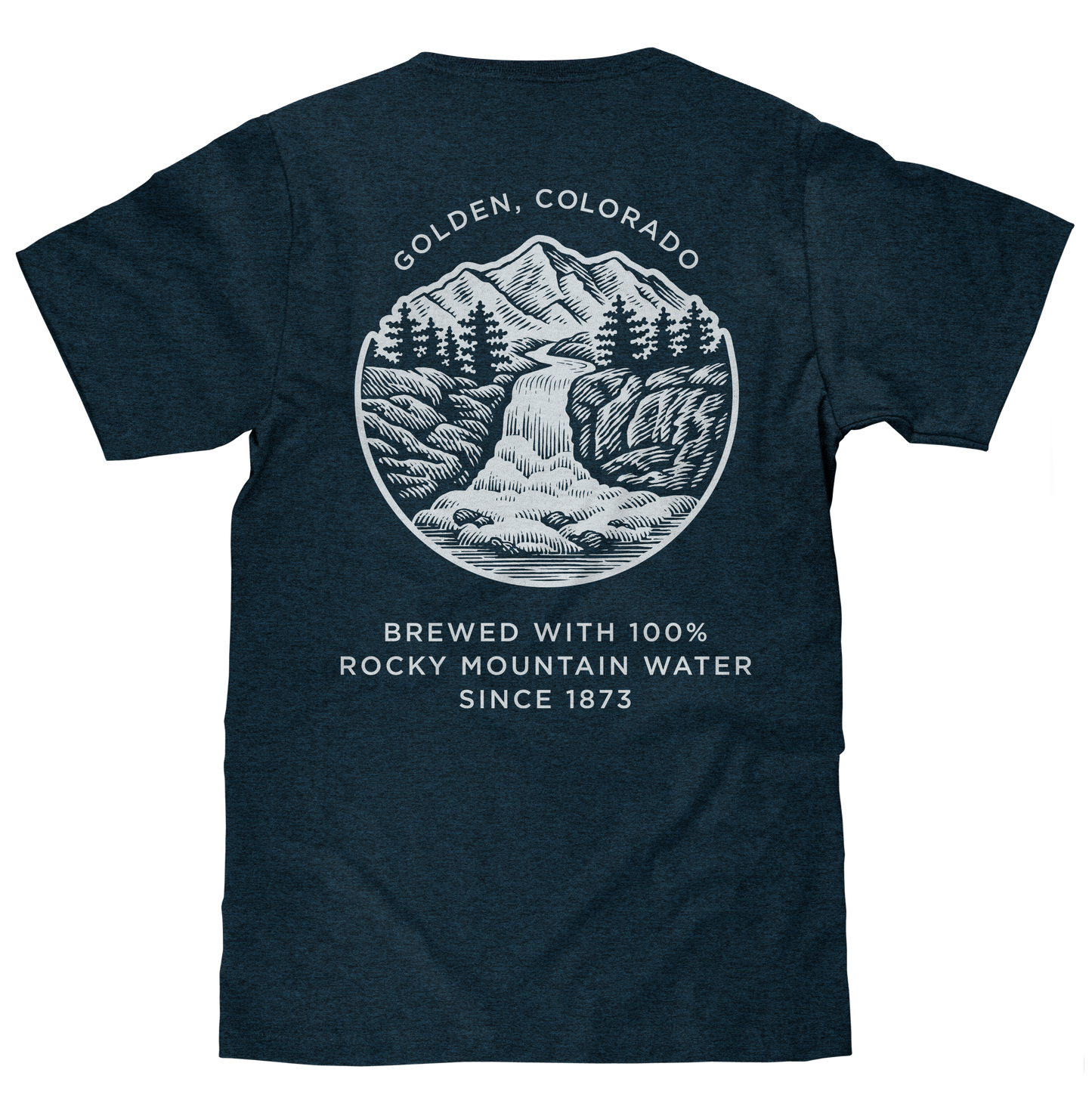 Coors Banquet Golden Colorado Mens T Shirt Denim Black Heather