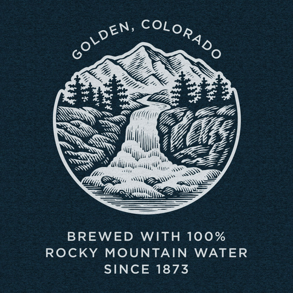 Coors Banquet Golden Colorado Mens T Shirt Denim Black Heather