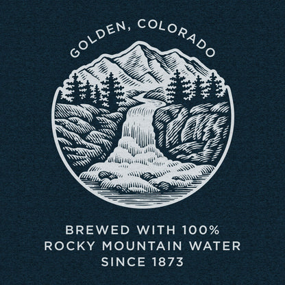 Coors Banquet Golden Colorado Mens T Shirt Denim Black Heather