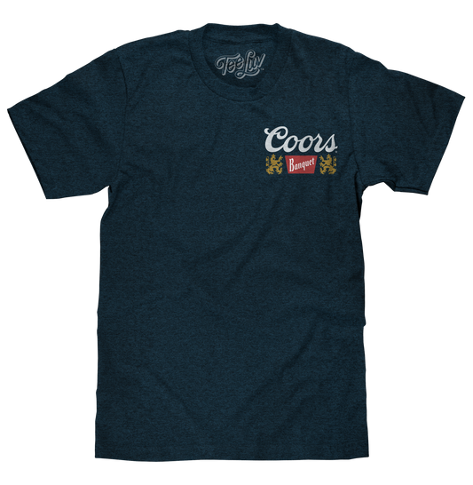 Coors Banquet Golden Colorado Mens T Shirt Denim Black Heather