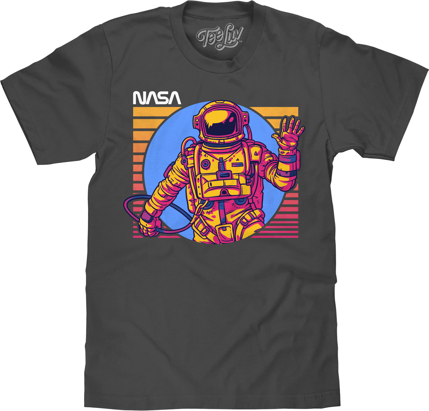 NASA Astronaut Mens T Shirt Charcoal