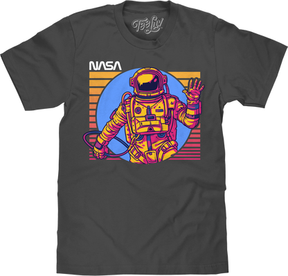 NASA Astronaut Mens T Shirt Charcoal