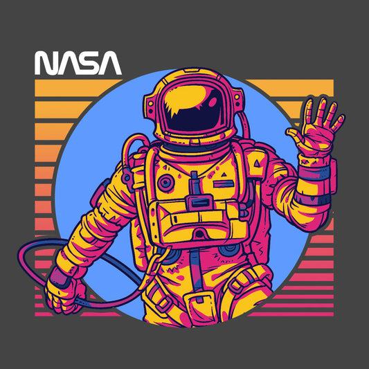 NASA Astronaut Mens T Shirt Charcoal
