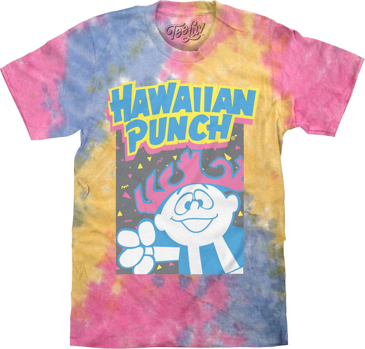 Retro Hawaiian Punch Tie Dye Mens T Shirt Sherbert Tie Dye